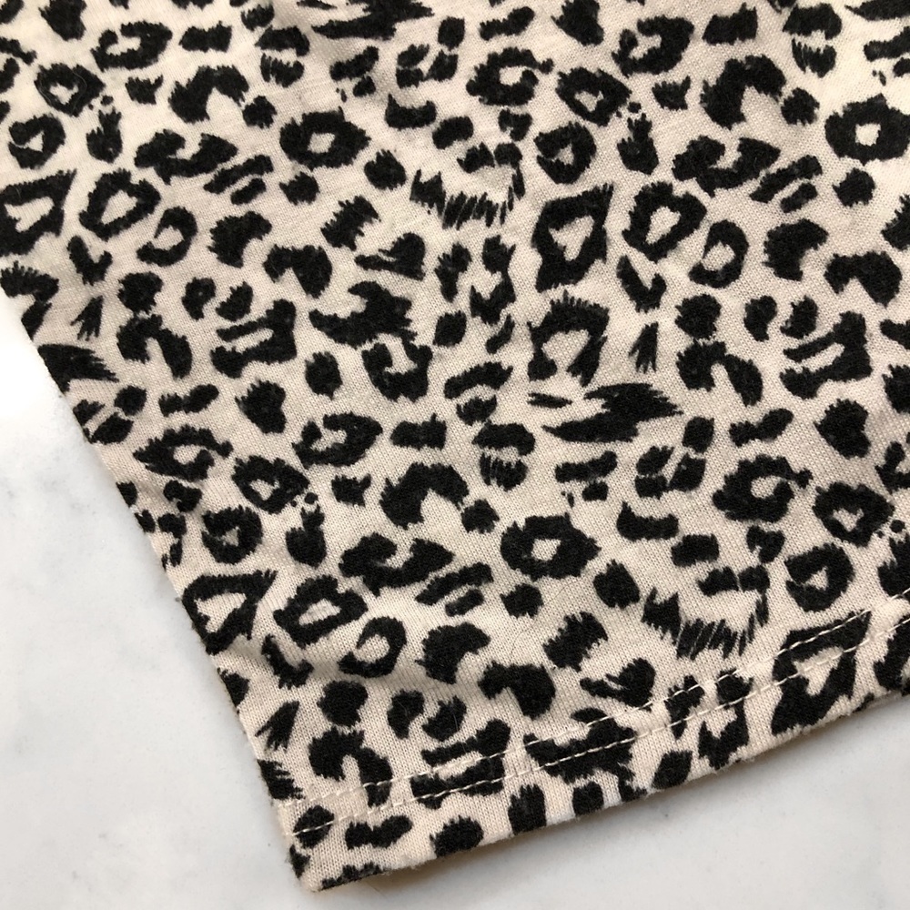 Crescent LA Leopard Print Black White Biker Shorts Large - Picture 5 of 7
